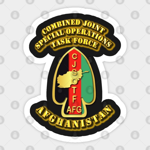 Combined Joint Special Operations Task Force - Afghanistan Sticker by twix123844